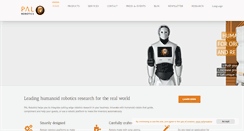 Desktop Screenshot of pal-robotics.com